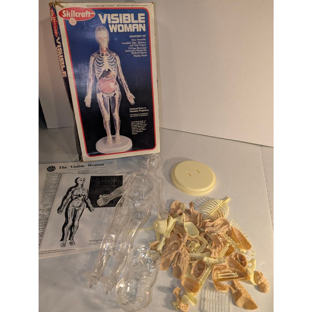 Vintage 1990's Skilcraft Invisible Woman Anatomy Kit Unused